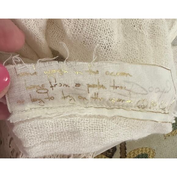 JEN’S PIRATE BOOTY Boho Lace Top Cream Crochet Cottagecore Festival - Picture 4 of 5